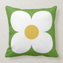 retro floral pillow