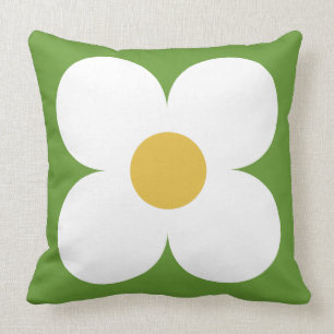 retro floral pillow
