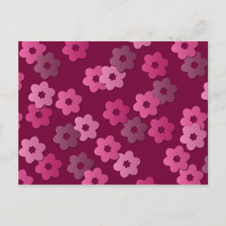 Retro Floral Postcard