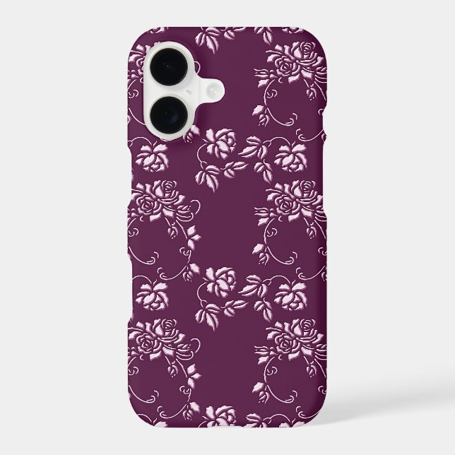 retro floral purple pattern (Back)