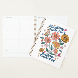 Retro Floral Quote Positive Planner