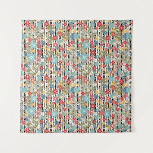 Retro, floral retro tapestry