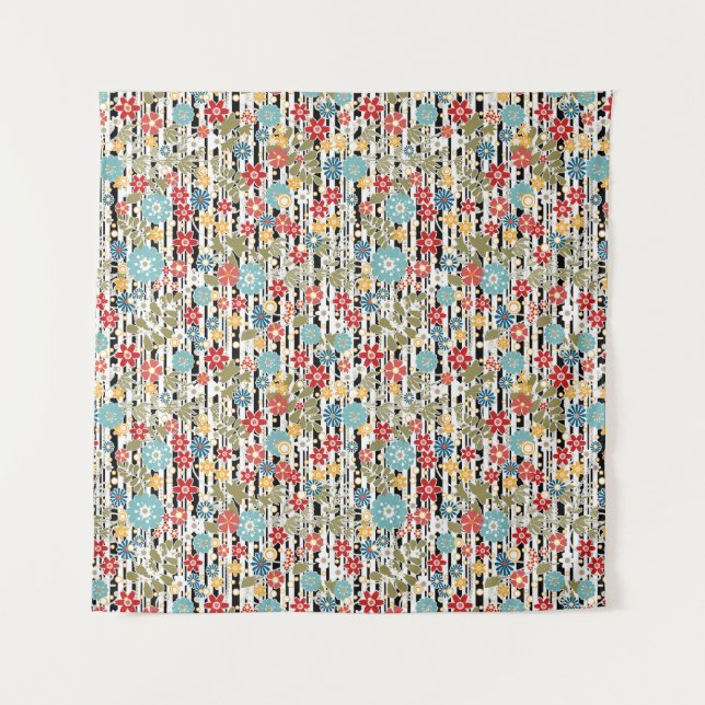Retro, floral retro tapestry (Front)