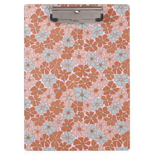 Retro Floral Seamless Pattern Clipboard