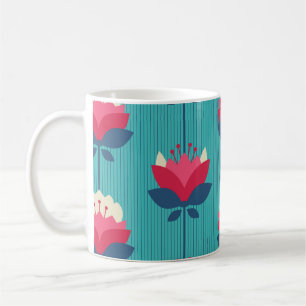 Retro floral seamless pattern. coffee mug
