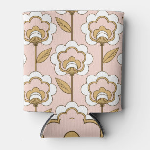Retro floral: seamless vintage pattern. can cooler