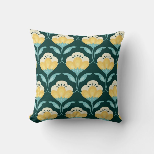 Retro Floral Seamless Vintage Pattern Cushion (Front)