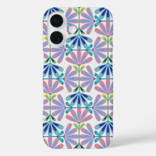 Retro Floral Series Half-drop iPhone 16 Case