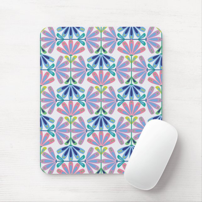 Retro Floral Series Mouse Pad (With Mouse)