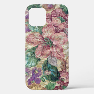 retro floral tapestry iPhone 12 case