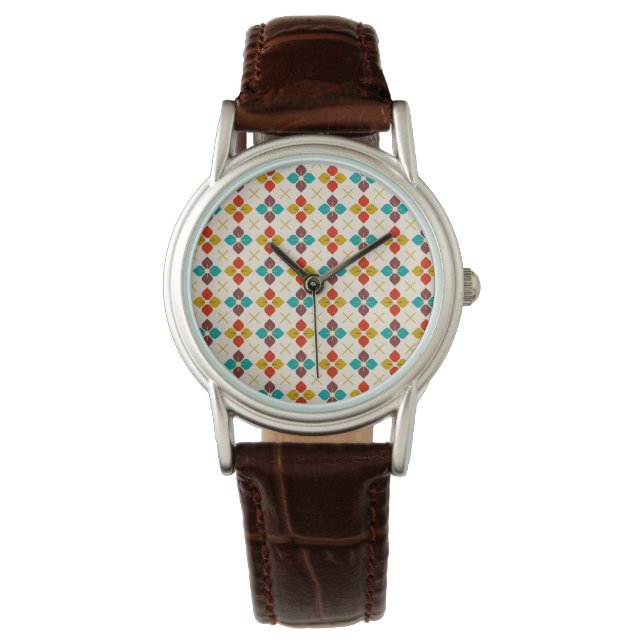 Retro Floral  Watch (Front)