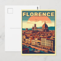 Retro Florence, firenze italy travel gifts