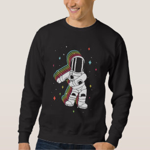 Retro Flossing Astronaut Spaceman Floss Dance Spac Sweatshirt