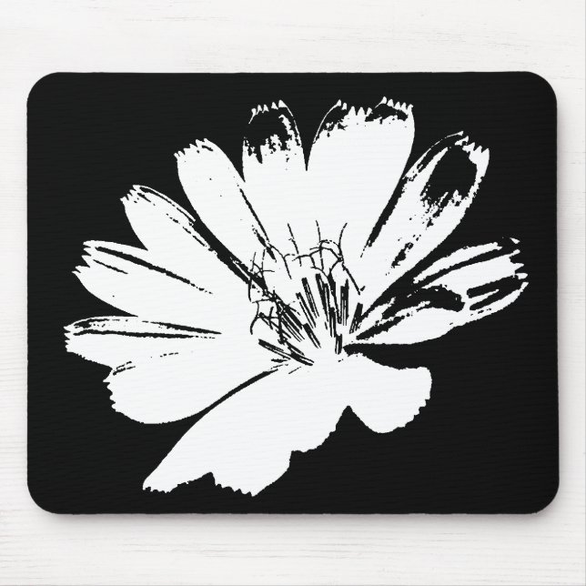 Retro Flower Art Mouse Pad (Front)