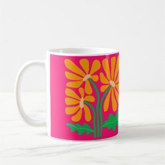 Retro Flower Colourful Mug