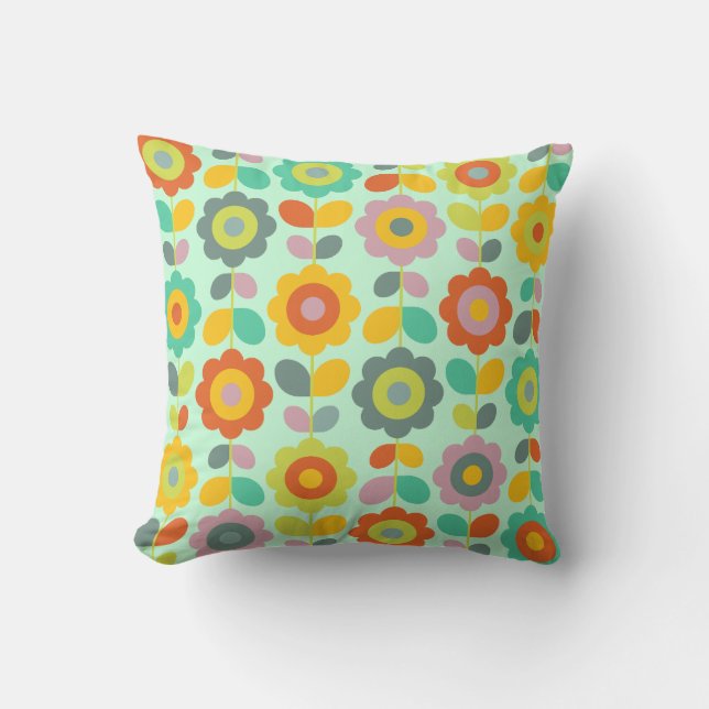 Retro Flower Cushion (Front)