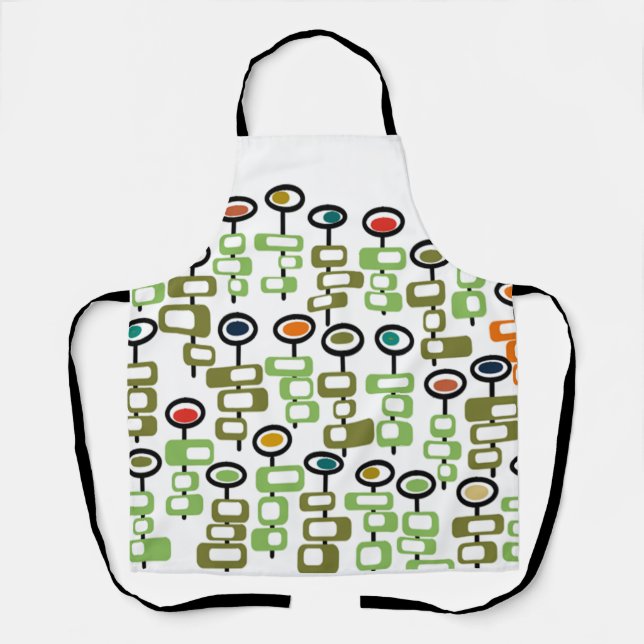 Retro Flower Garden Apron (Front)