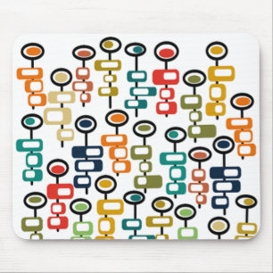 Retro Flower Garden Mouse Pad