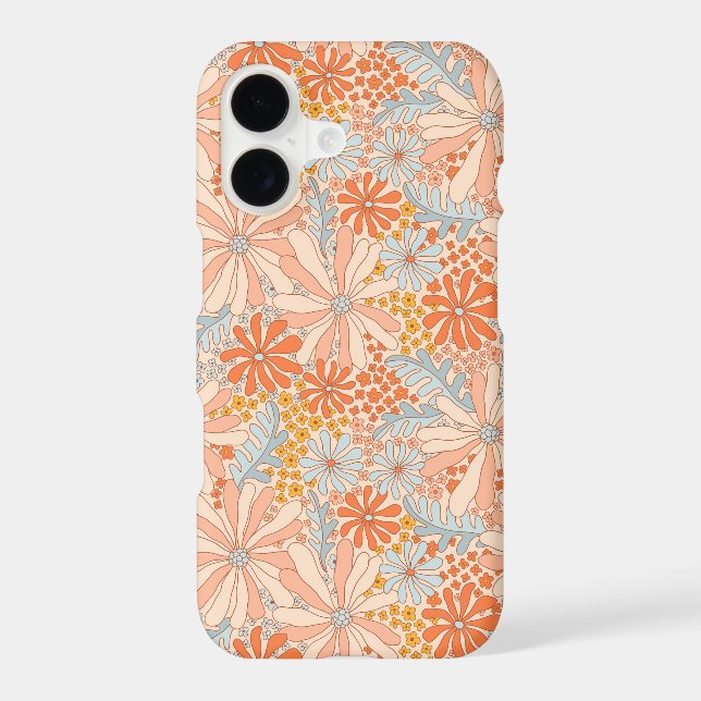 Retro Flower Garden Pattern Samsung Galaxy S21 Case (Back)