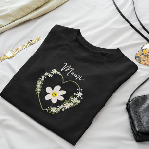 Retro Flower Heart Happy Face, Spanish Mami, Mum Sweatshirt