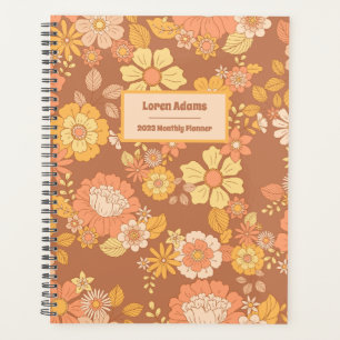 Retro Flower Monthly Planner