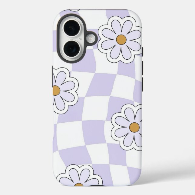Retro Flower Pattern Case-Mate iPhone Case (Back)