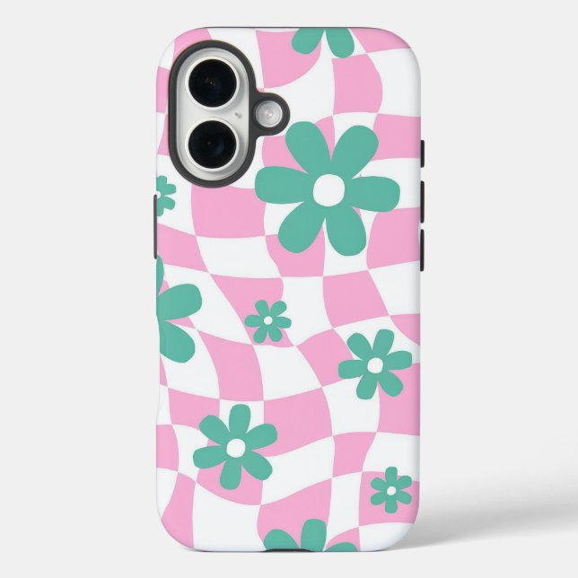 Retro Flower Pattern Case-Mate iPhone Case (Back)
