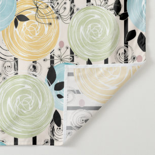 Retro, flower pattern tapestry