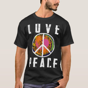 Retro Flower Power 60s 70s  Love Peace Freedom 2 T-Shirt