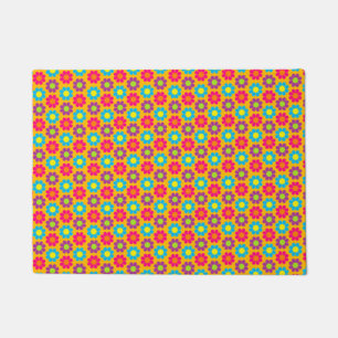Retro Flower Power Doormat