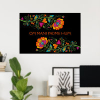 Retro Flower Power Tendrils Border 19 + your text