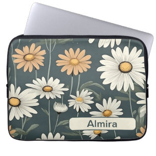 Retro Flowers 5 laptop sleeve