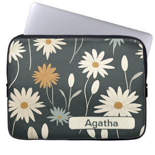 Retro Flowers 9 laptop sleeve