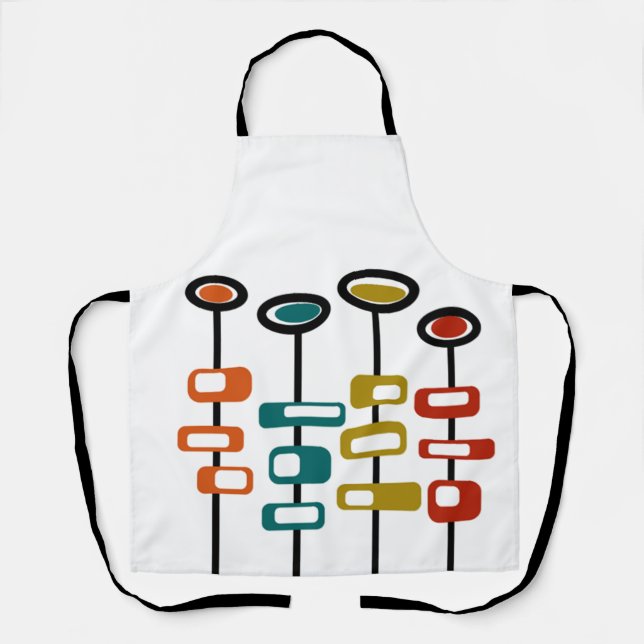 Retro Flowers Apron (Front)