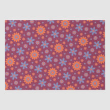    Retro Flowers Cute Fun 70s Hippie Daisy Pattern