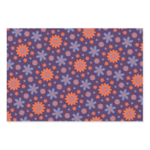    Retro Flowers Cute Fun 70s Hippie Daisy Pattern