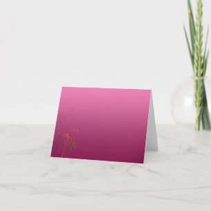 retro flowers note card