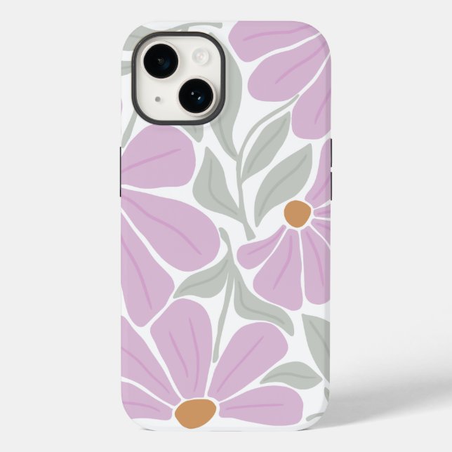 Retro Flowers Pattern  Case-Mate iPhone Case (Back)