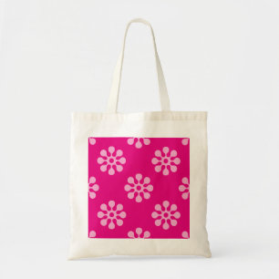 Retro Flowers seamless pattern white transparent Tote Bag