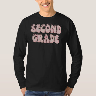 Retro Flowers Second 2nd Grade Teacher Idea 3 T-Shirt