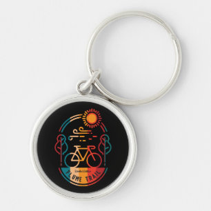 Retro Flume Trail Bike Trail Key Ring