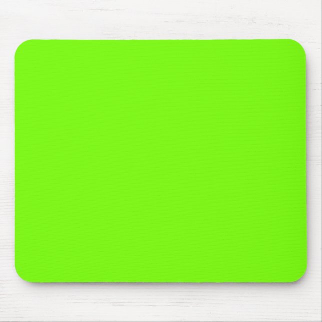 Retro Fluoro Lime-Green Collection Mouse Pad (Front)