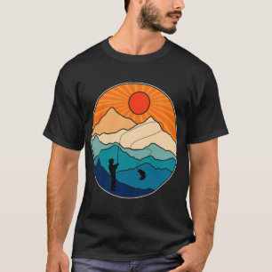 Retro Fly Fishing Trout for Fly Fishing Addict T-Shirt