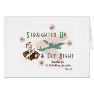 Retro 'Fly Right' Card