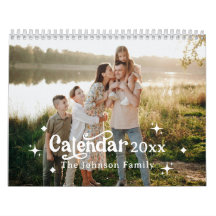 Retro Font Custom Personalised 2025 Family Photo