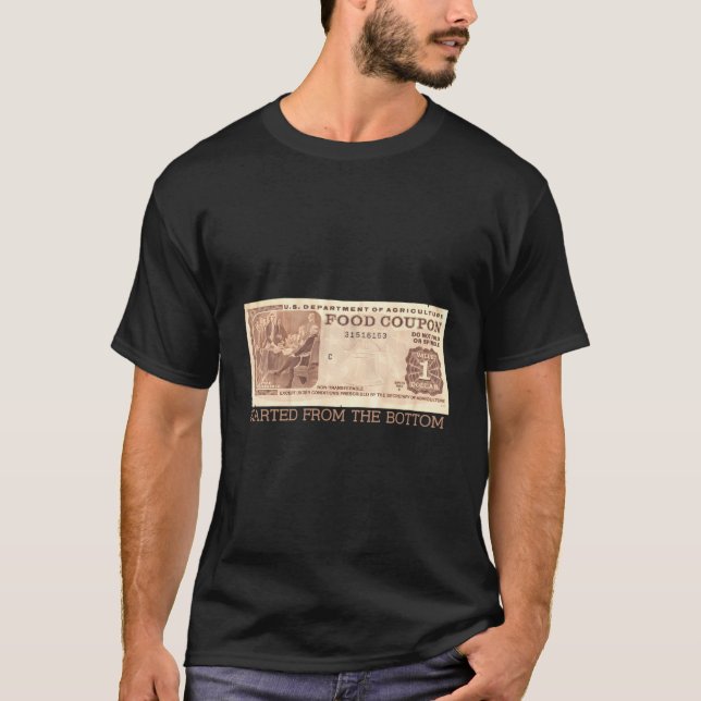 Retro Food Coupon Apparel Crafted For The Culture T-Shirt (Front)