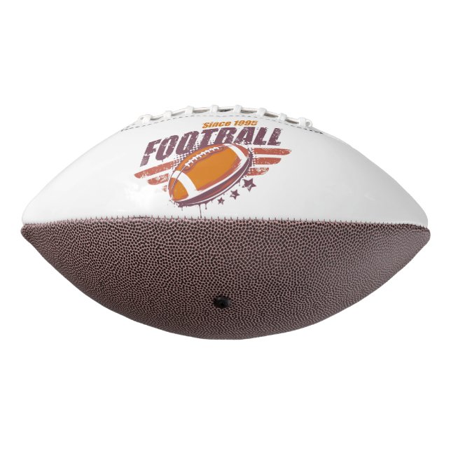 Retro Football Design with Grunge Effect (Rotated 270)