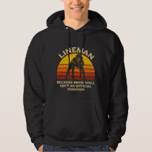 Retro Football Lineman Brick Wall Funny Gift