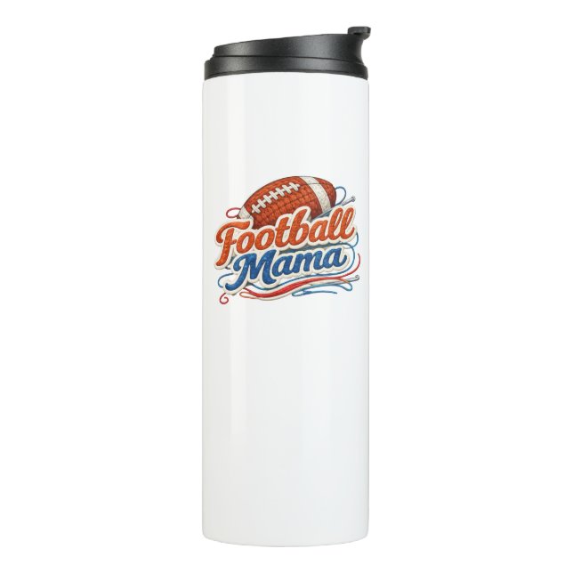 Retro Football Mama Mother's Day  Thermal Tumbler (Rotated Left)