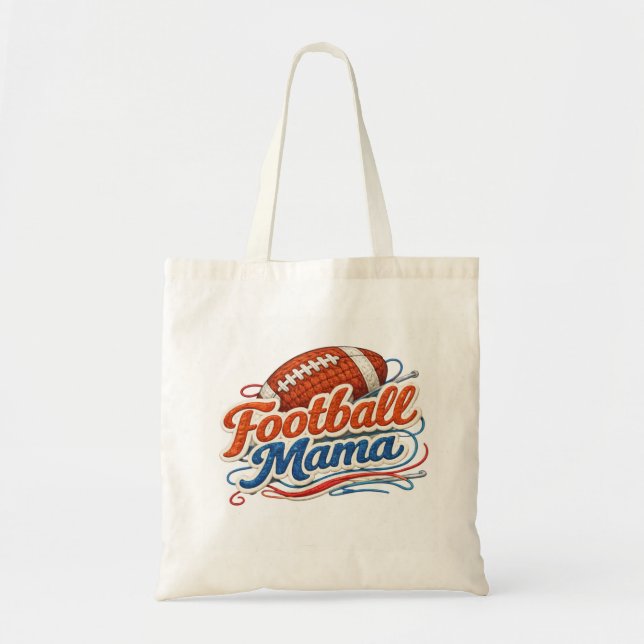 Retro Football Mama  Tote Bag (Front)